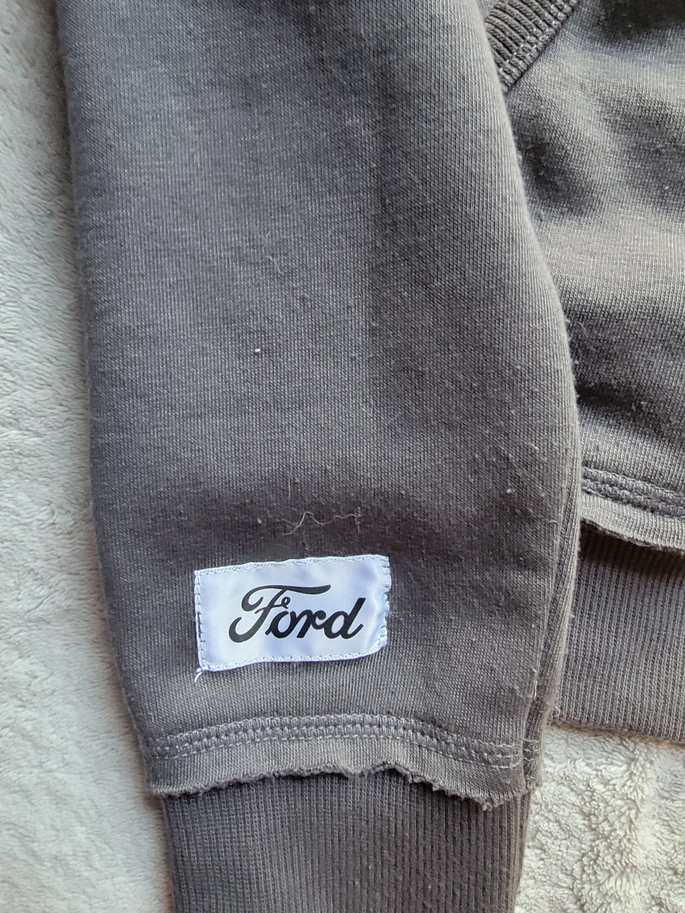 Ford Black Hooded Zip-Up Jacket with Ford Patch - Picture 4 of 5